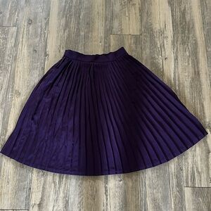 American Apparel purple pleated skirt